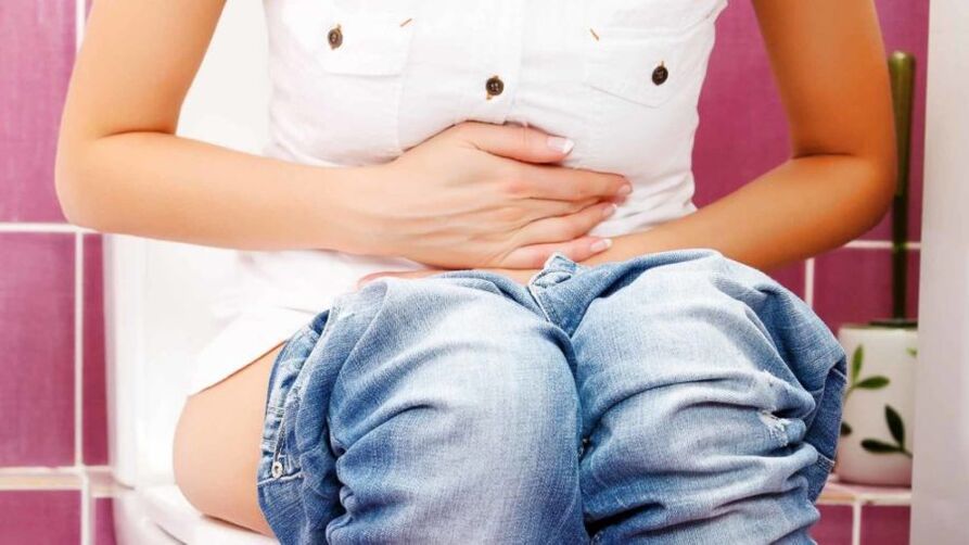 Intestinal disorders in case of subtraction of smoking